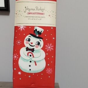 Johanna Parker Christmas Microfiber Drying Mats New